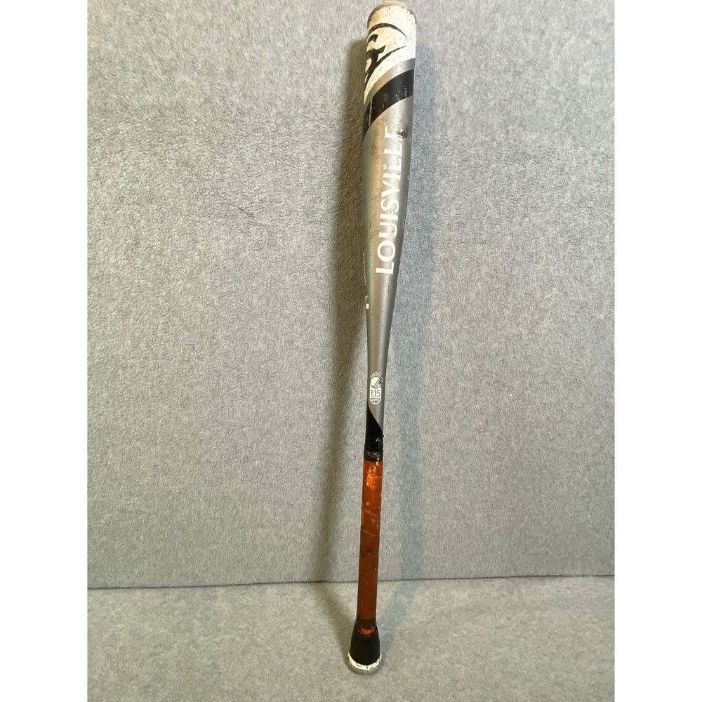 Louisville Slugger Armor Baseball Bat Youth 30/18 Silver Orange Alloy EUC